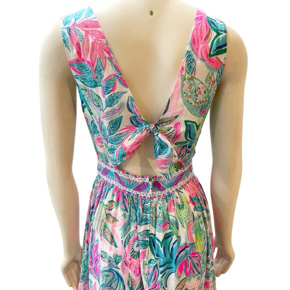 Lilly Pulitzer Charleen Multicolor Maxi Dress Size 0 - Picture 10 of 14